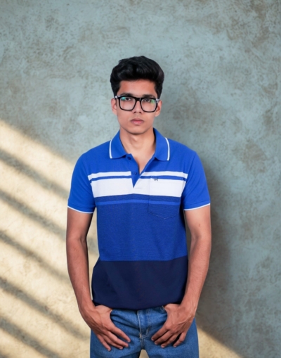 Polo Multi Color Blue