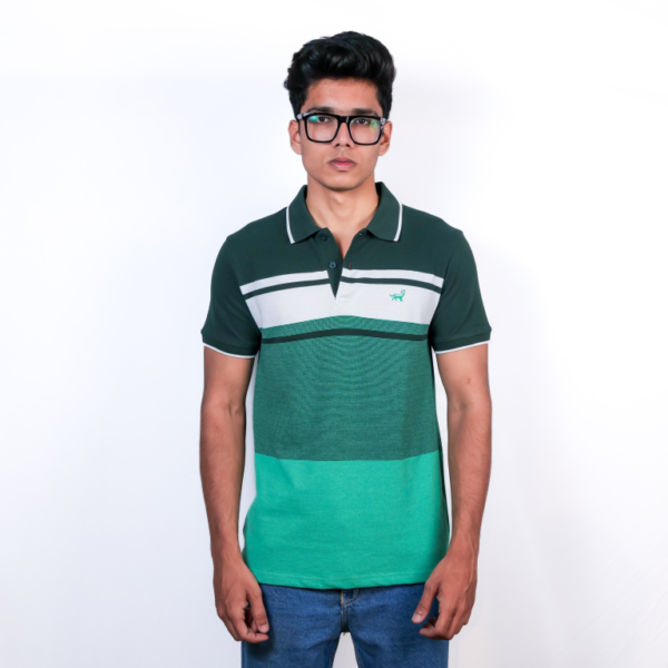 Polo Multi Colour Green T-Shirt