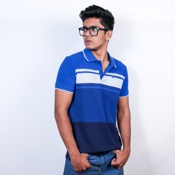 Polo Multi Colour Blue T-Shirt