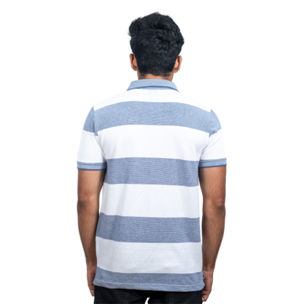 Polo White Grey Stripe T-Shirt