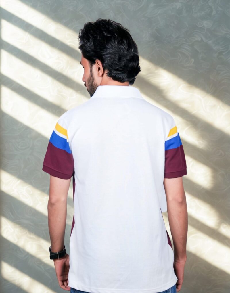 Polo Chest Strip Brown T-Shirt - Image 4