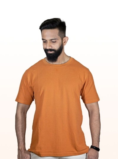 Crew Neck Apricot Buff T-shirt