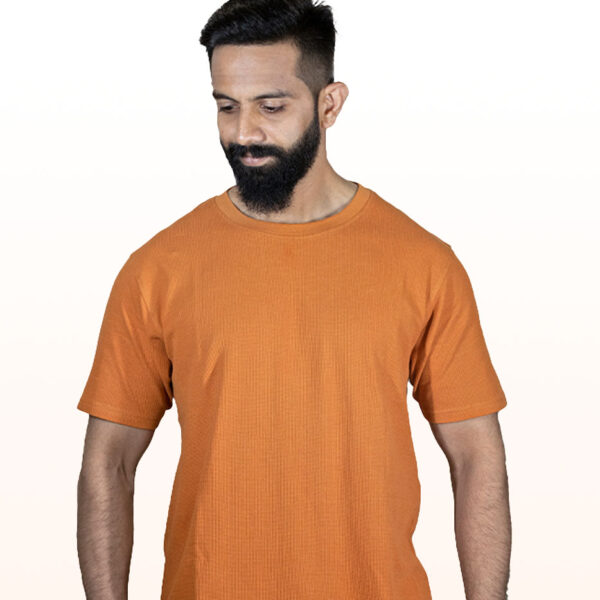 Crew Neck Apricot Buff T-shirt