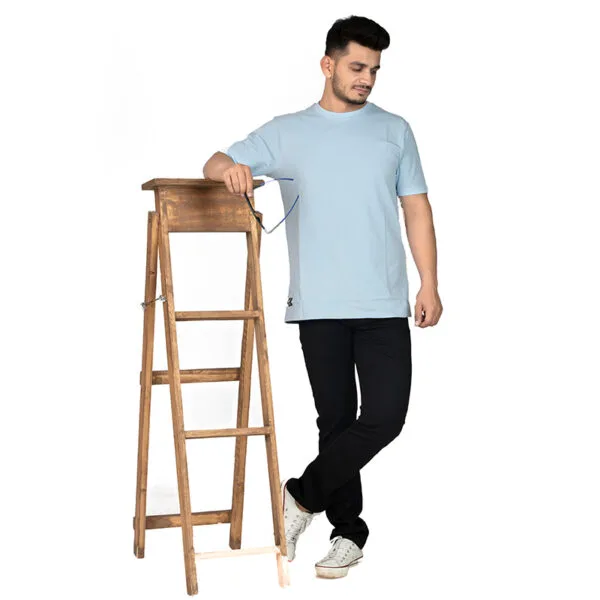 Crew Neck Sky Blue T-shirt