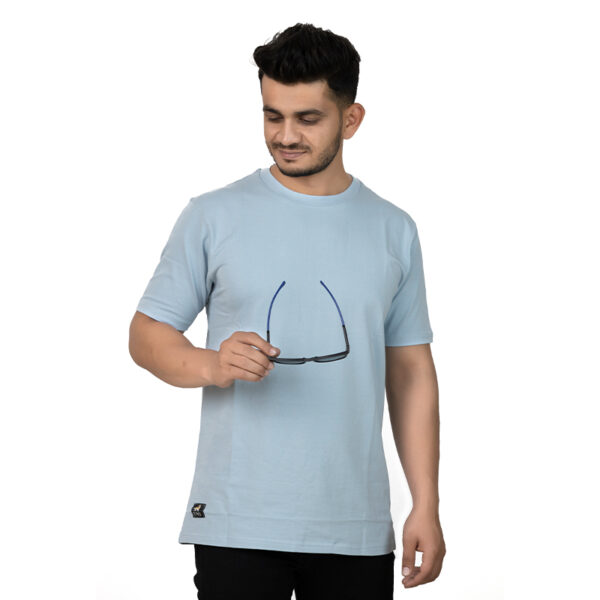 Crew Neck Sky Blue T-shirt