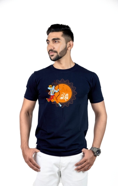 Crew Neck Navy Blazer Graphic T-shirt