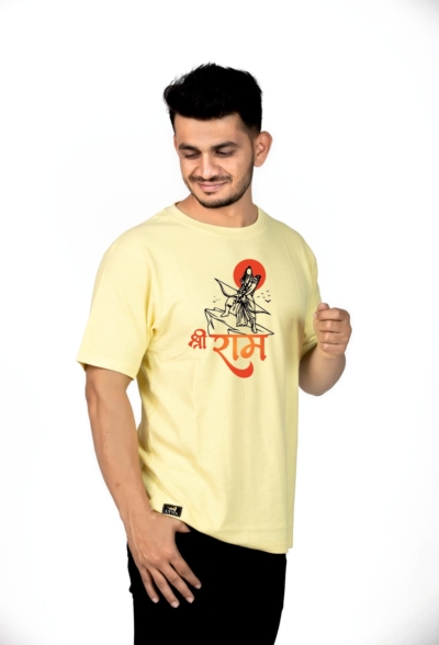 Crew Neck Banana Yellow Graphic T-shirt