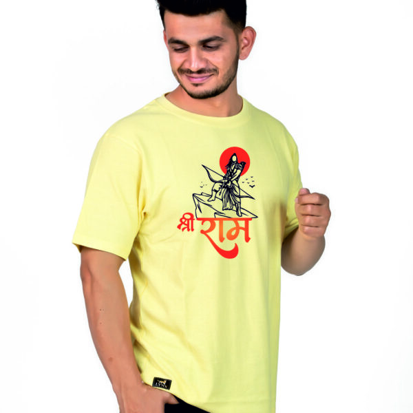 Crew Neck Banana Yellow Graphic T-shirt