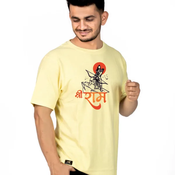 Crew Neck Banana Yellow Graphic T-shirt