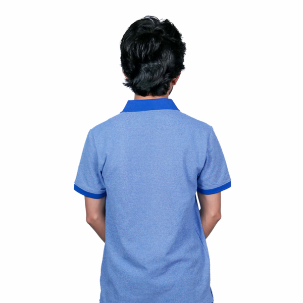 Polo Self Design Blue T-Shirt