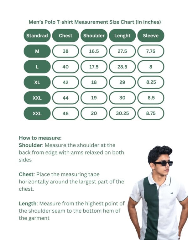Polo Color Block Green T-Shirt - Image 5