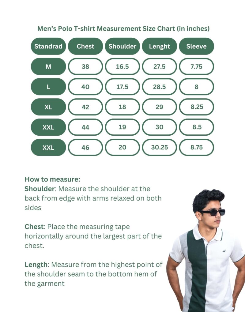 Polo Color Block Green T-Shirt - Image 5