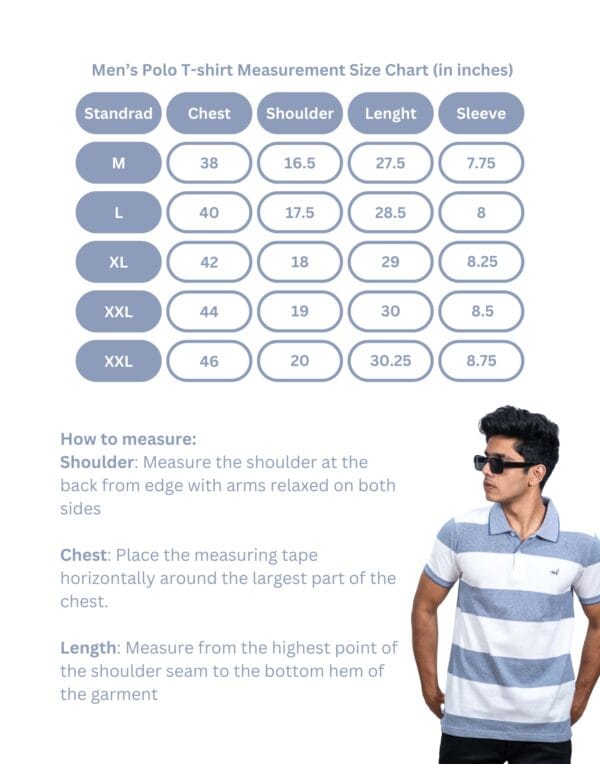 Polo White Grey Stripe T-Shirt - Image 5