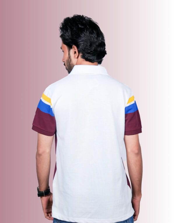 Polo Chest Strip Brown T-Shirt - Image 4