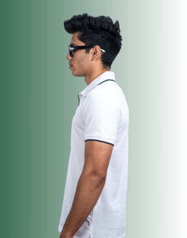 Polo Color Block Green T-Shirt - Image 3
