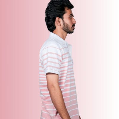 Polo Pyramid Strips Peech T-Shirt