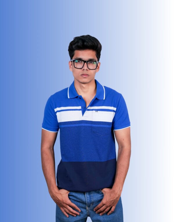 Polo Multi Colour Blue T-Shirt