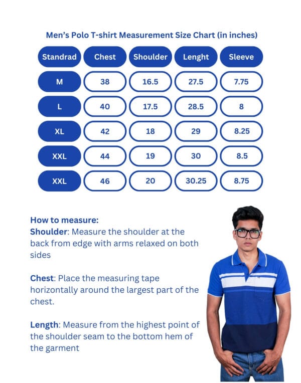 Polo Multi Colour Blue T-Shirt - Image 5