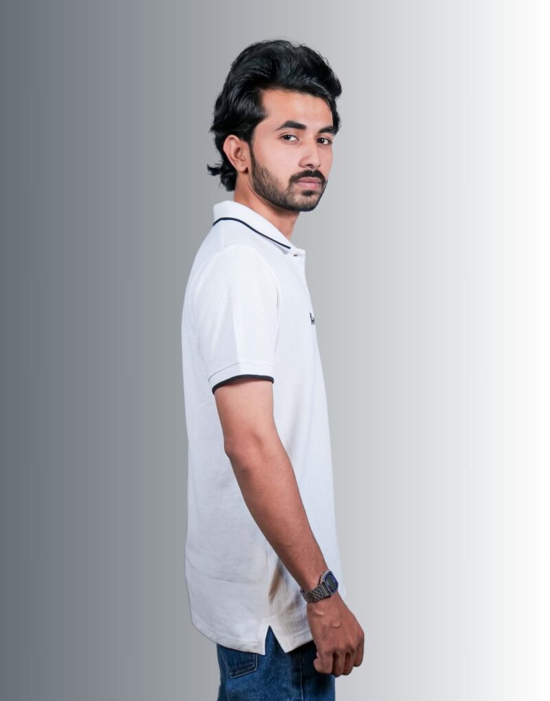 Polo Colour Block Black T-Shirt - Image 3