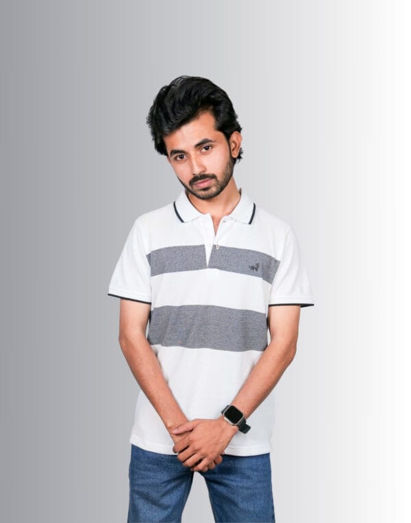 Polo Classic Stripe White T-Shirt