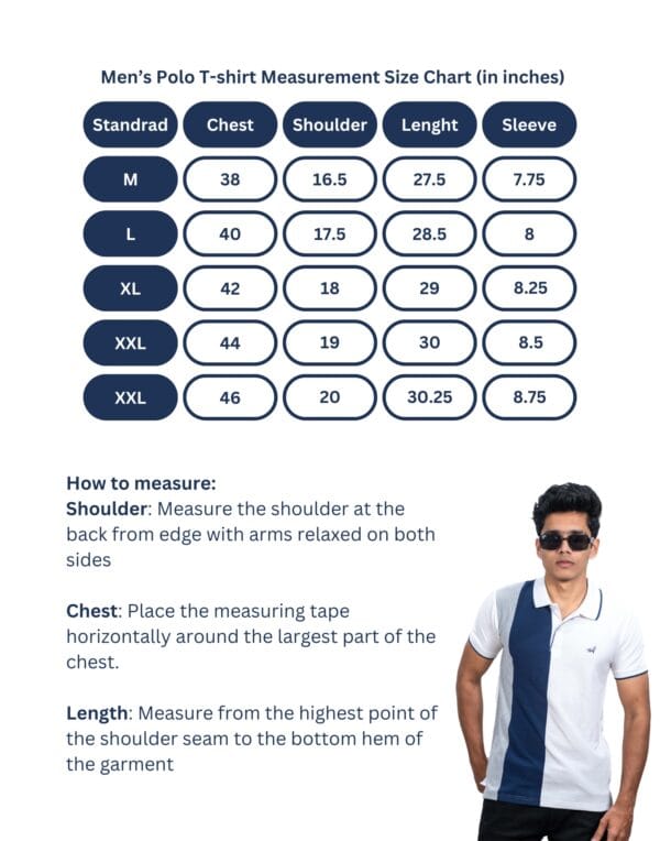 Polo Color Block Navy Blue T-Shirt - Image 6