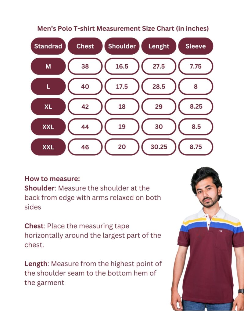 Polo Chest Strip Brown T-Shirt - Image 6