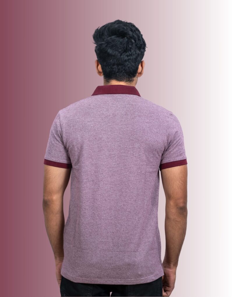 Polo Self Design -D Brown T-Shirt - Image 5
