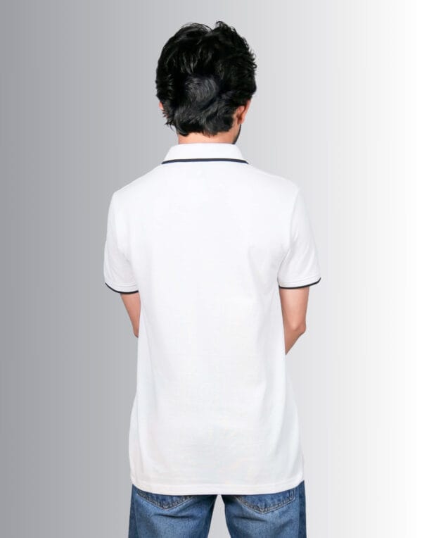 Polo Classic Stripe White T-Shirt - Image 4