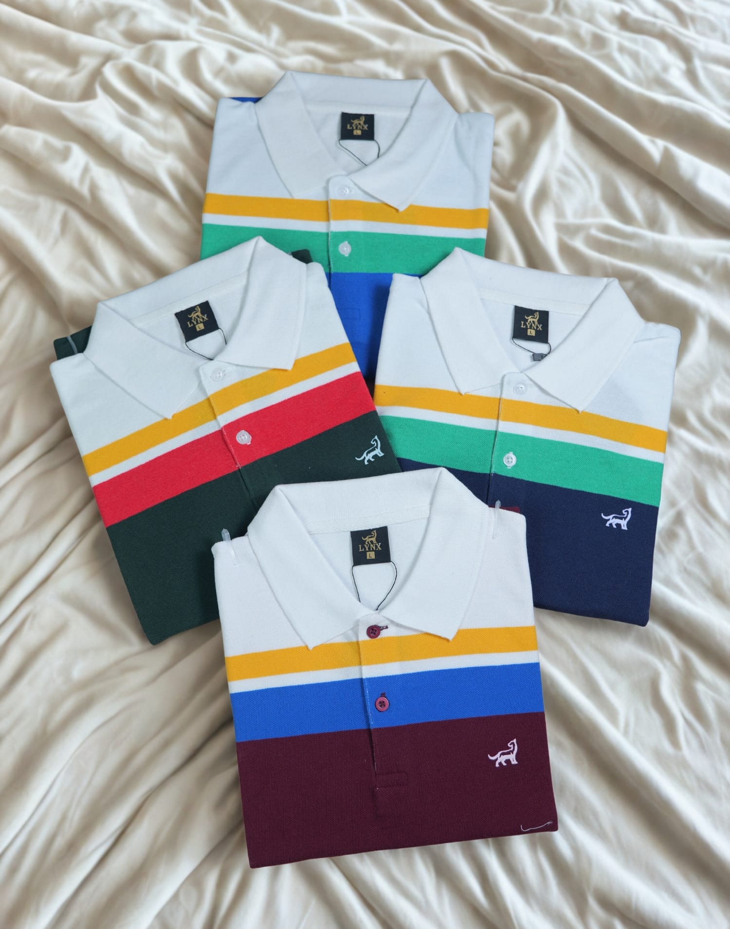 Polo Chest Stripe Sky Blue T-Shirt - Image 6