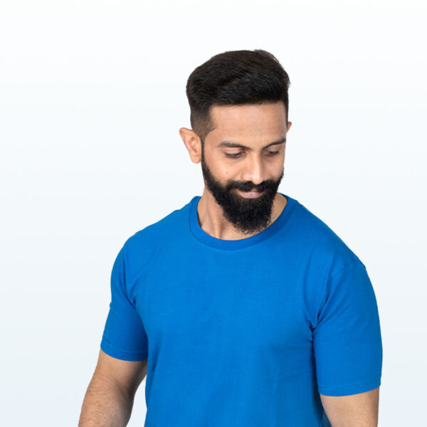 Crew Neck Blue T-shirt