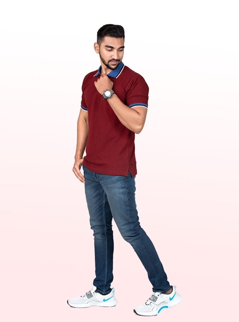 Polo Dark Marron T-Shirt - Image 5