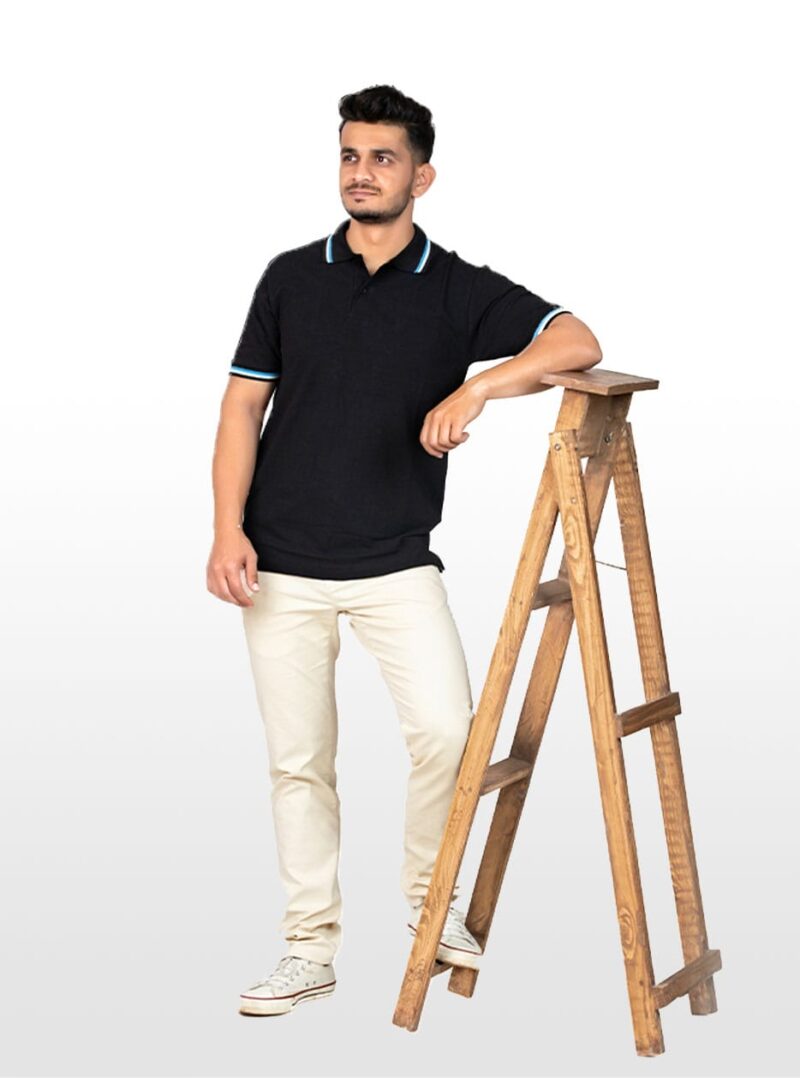 Polo Jet Black T-Shirt - Image 3