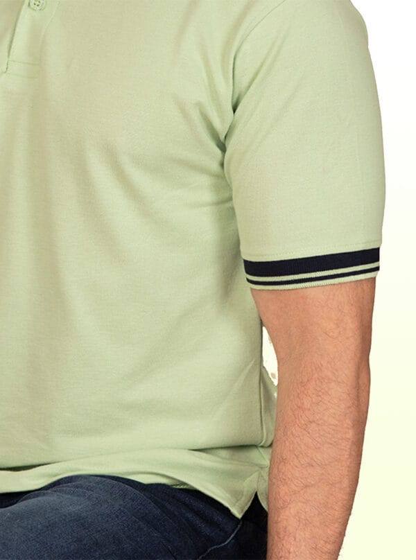 Polo Light Green Milange T-Shirt - Image 3