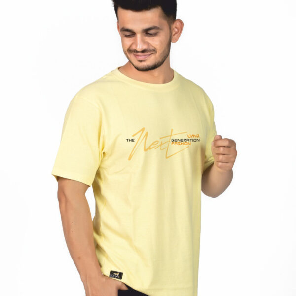 Crew Neck Banana Yellow Printed T-shirt