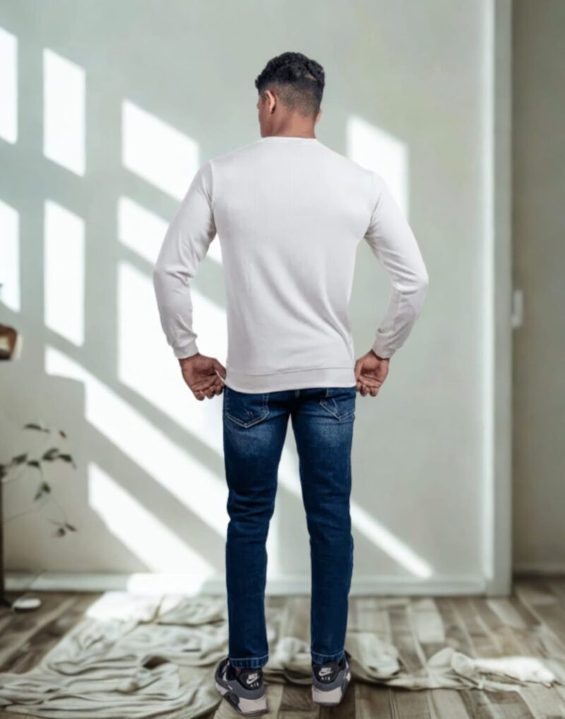 Rib White Full Sleeve - Image 4