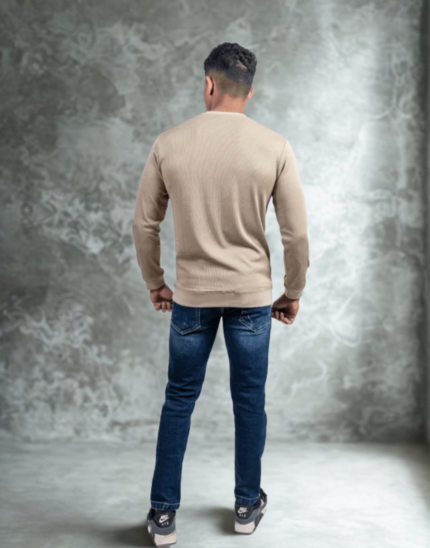 Rib Beige Full Sleeve - Image 5