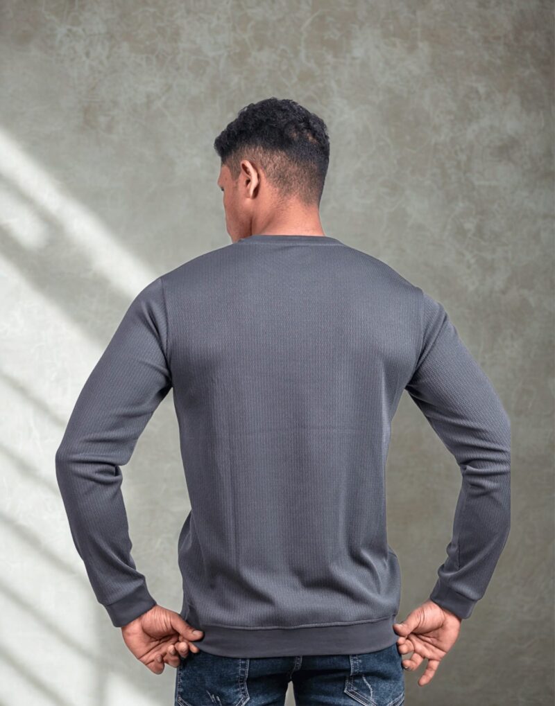 Rib Grey Full Sleeve - Image 3