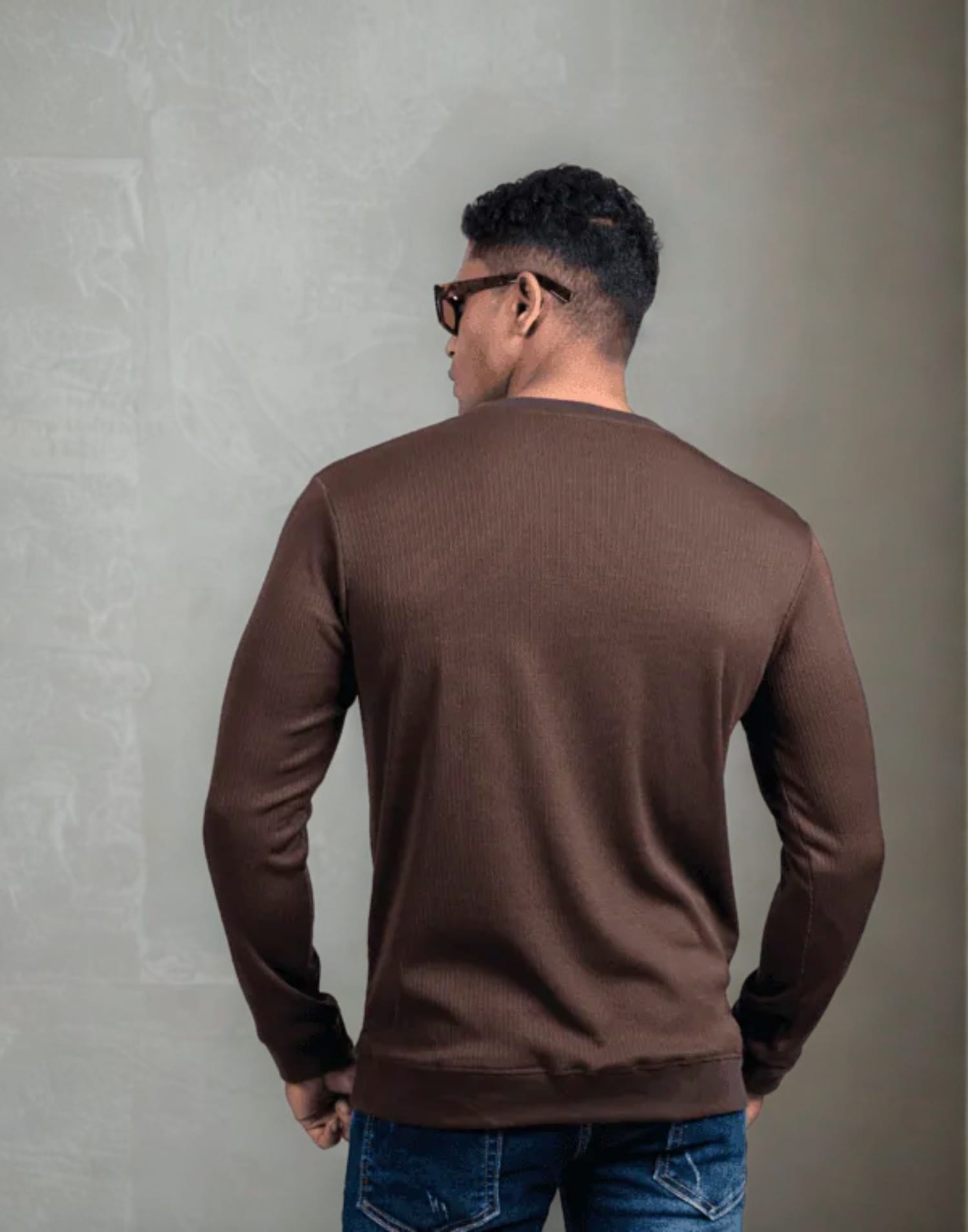 Rib Brown Full Sleeve - Image 2