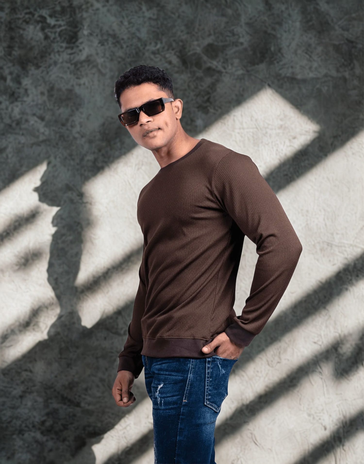 Rib Brown Full Sleeve - Image 3
