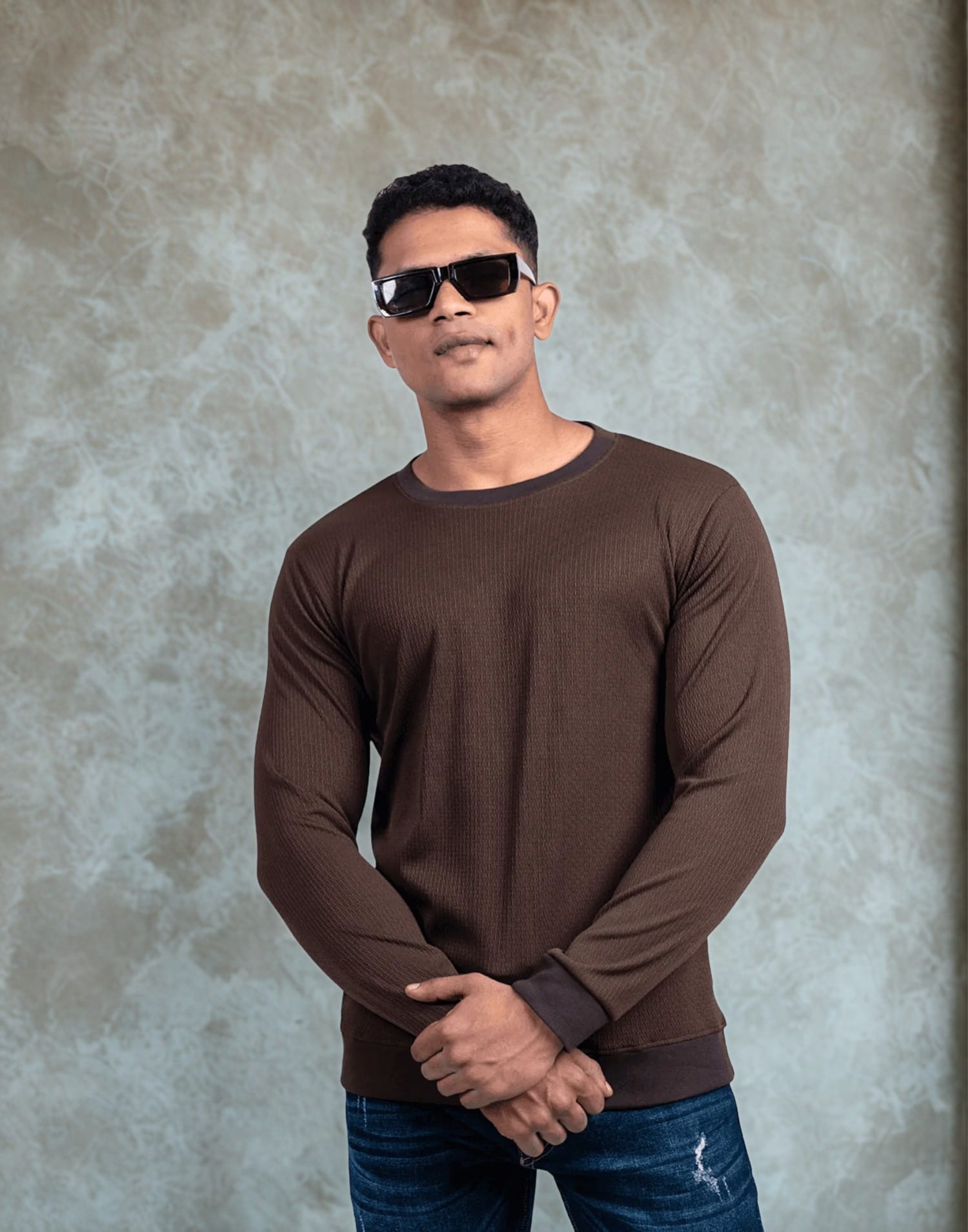 Rib Brown Full Sleeve - Image 4
