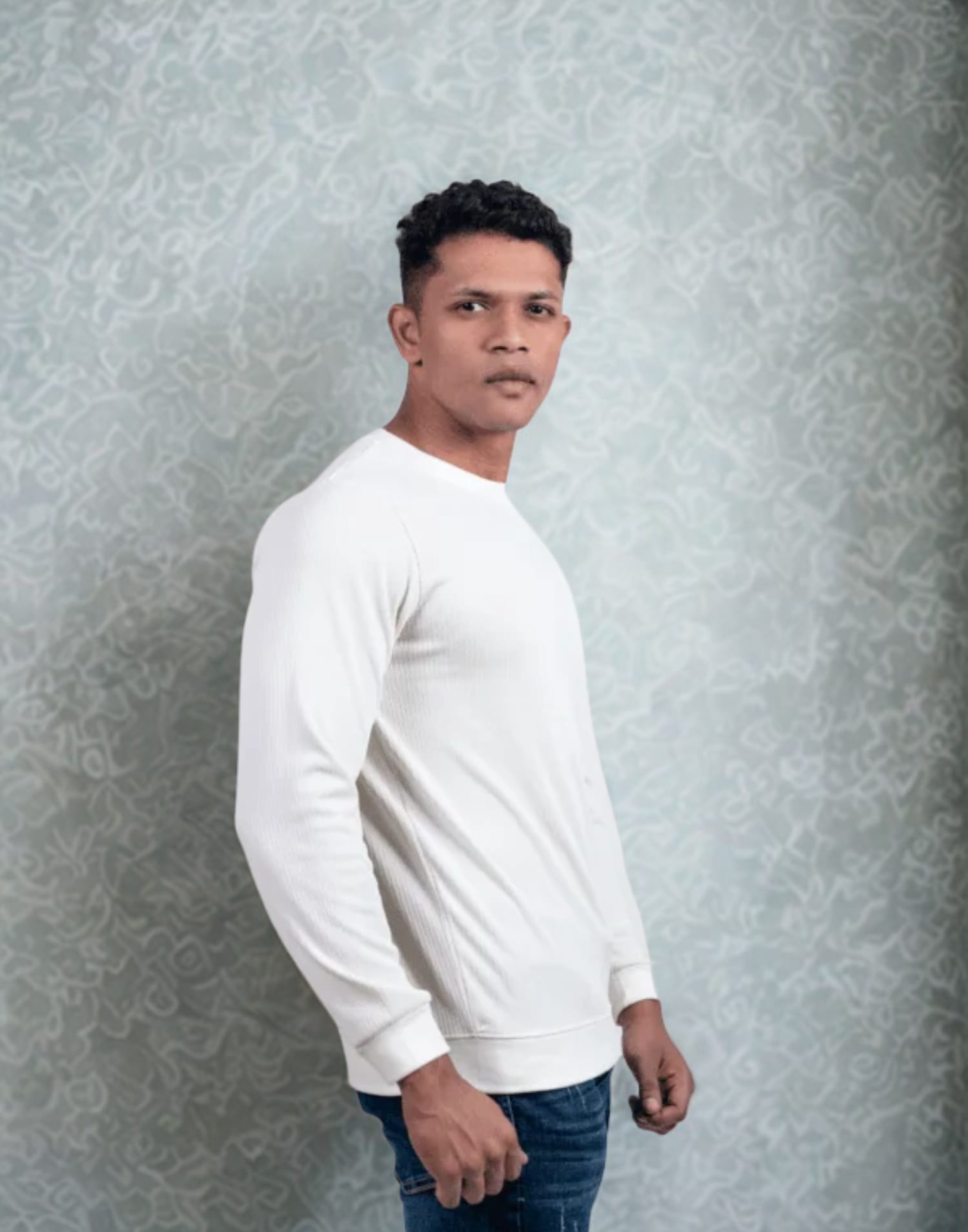 Rib White Full Sleeve - Image 3