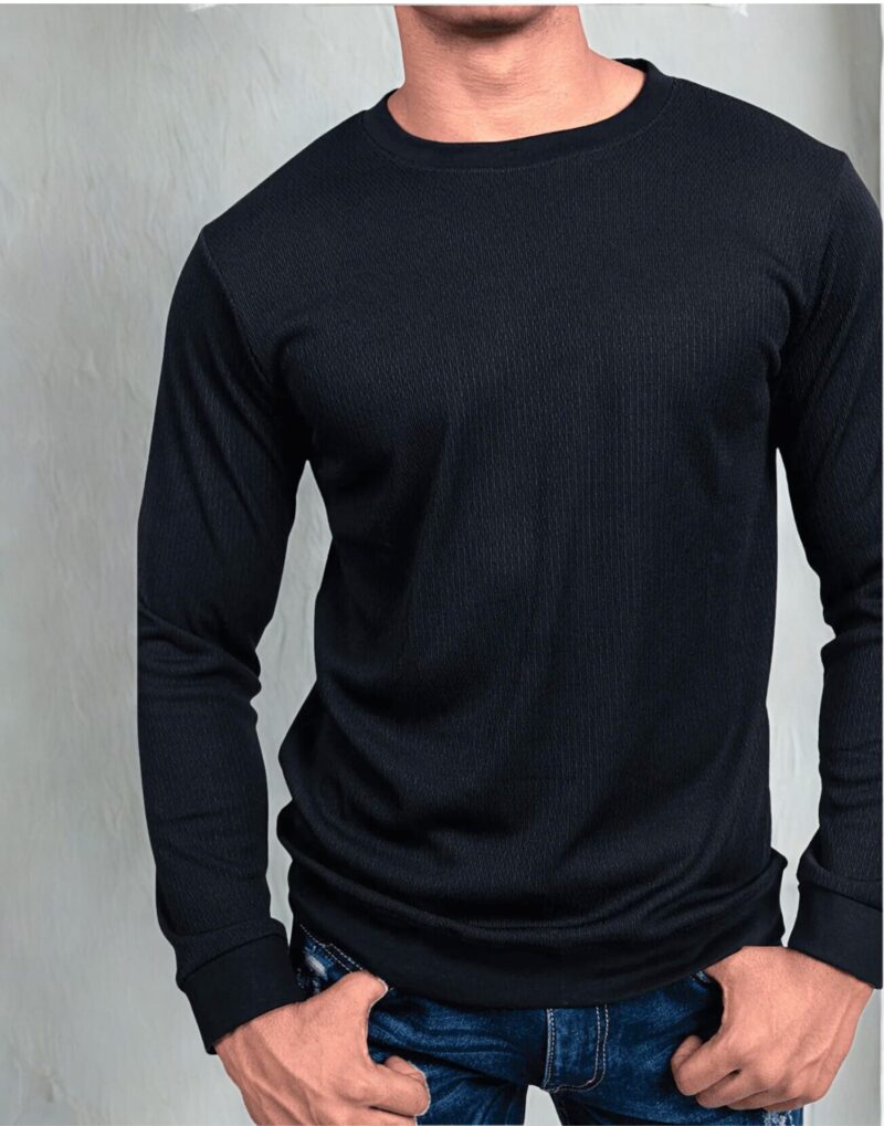 Rib Black Full Sleeve - Image 5