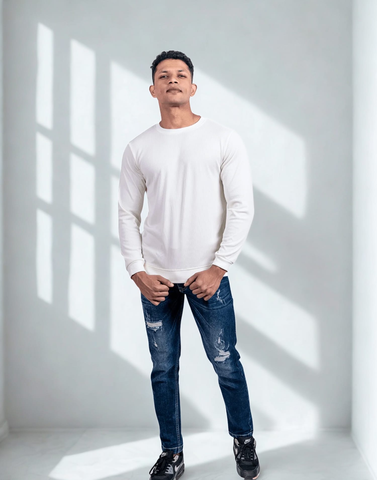 Rib White Full Sleeve - Image 5
