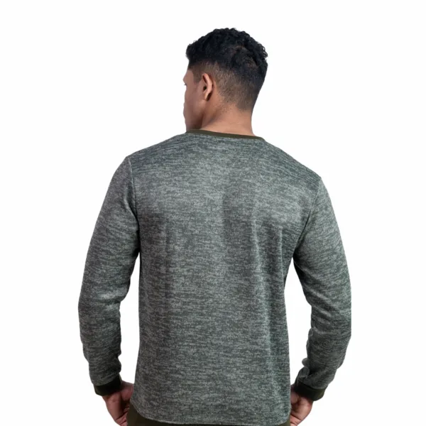 Full Sleeve Olive Melange