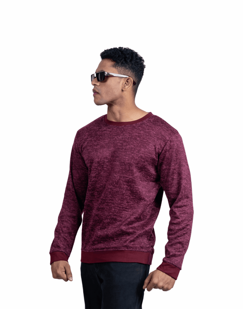 Full Sleeve Maroon Melange - Image 4