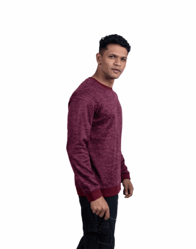 Full Sleeve Maroon Melange
