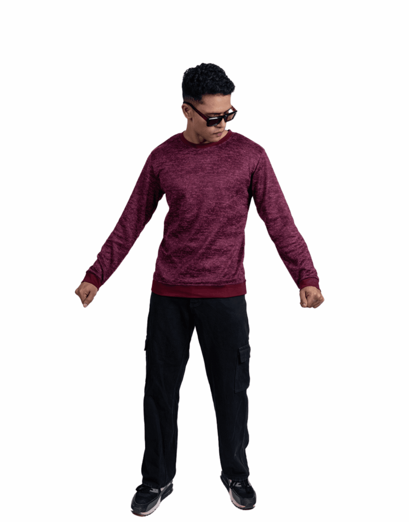 Full Sleeve Maroon Melange - Image 6