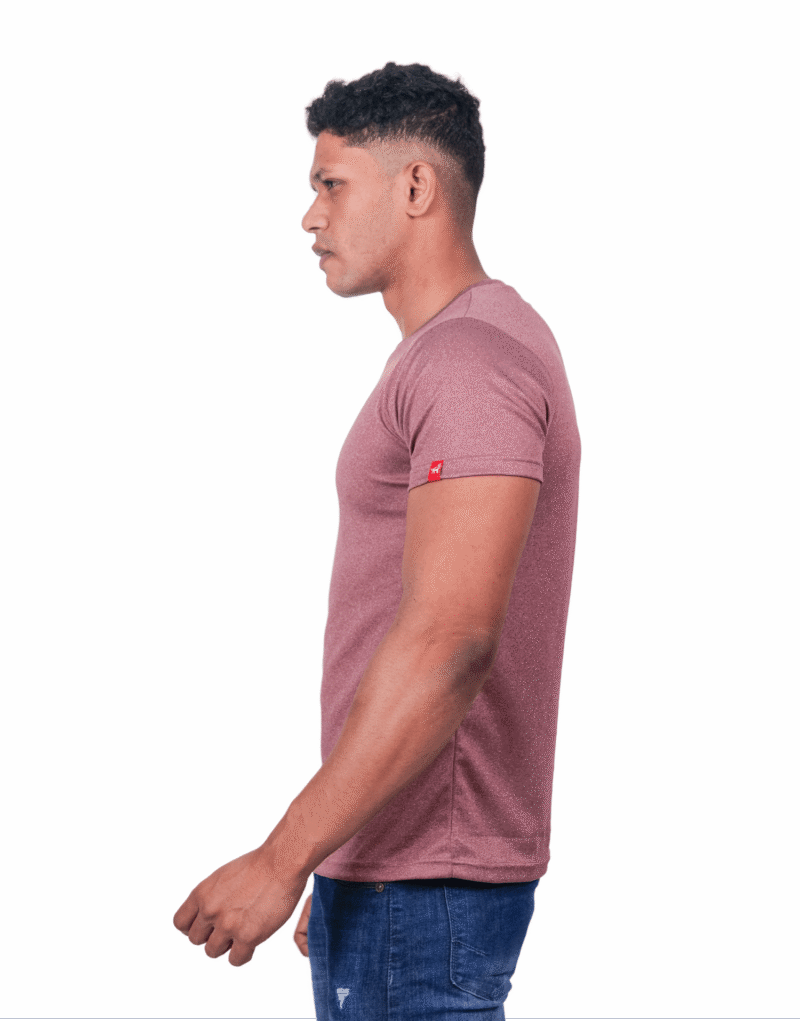 Activewear Melange Maroon - Image 3