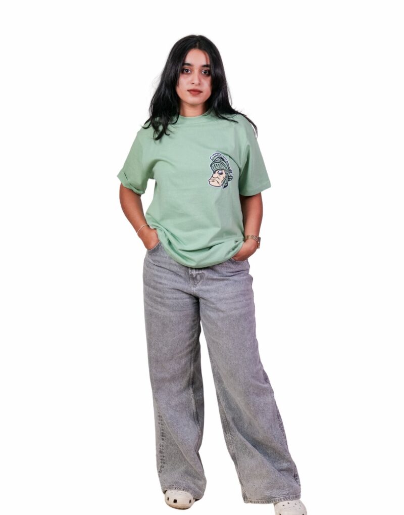 Oversized Light Green Popeye T-shirt - Image 5