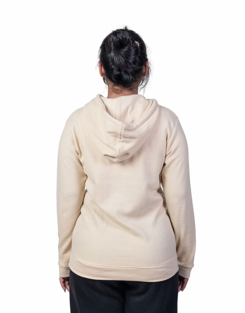 Printed Cream Hoodie - Image 6